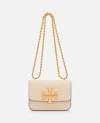 Tory Burch Eleanor Small Leather Shoulder Bag In White