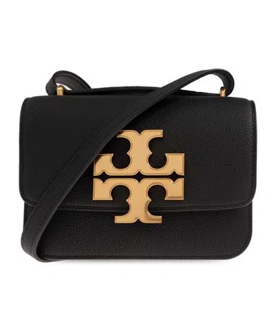 Tory Burch Pebbled Leather Small Eleanor Shoulder Bag In Black