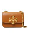Tory Burch Eleonor Logo Plaque Small Shoulder Bag In Brown