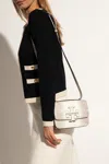Tory Burch Women's Eleanor Lizard-embossed Leather Convertible Shoulder Bag In White