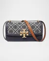 Tory Burch Eleanor Small T Monogram Converible Shoulder Bag In Tory Navy