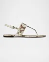 Tory Burch Eleanor Slingback Sandal In Granite Roccia / Gold