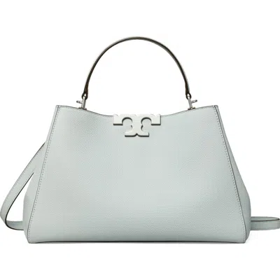 Tory Burch Eleanor Soft Leather Satchel In Blue