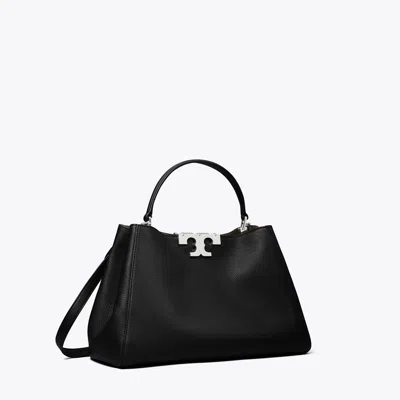 Tory Burch Eleanor Soft Satchel In Black
