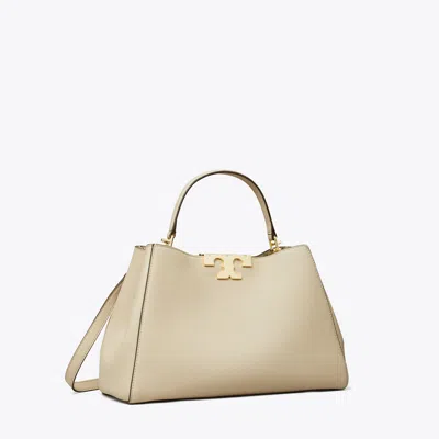 Tory Burch Eleanor Soft Satchel In Gray