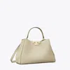 Tory Burch Eleanor Soft Satchel In Gray
