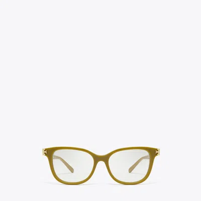 Tory Burch Eleanor Square Eyeglasses In Green