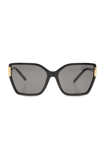 Tory Burch Eleanor Square Frame Sunglasses In Black