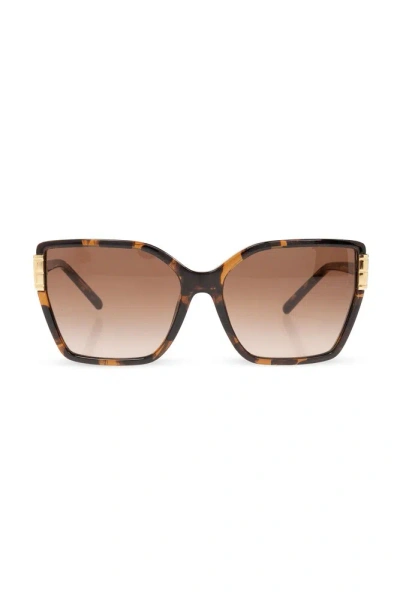 Tory Burch Eleanor Square Frame Sunglasses In Brown