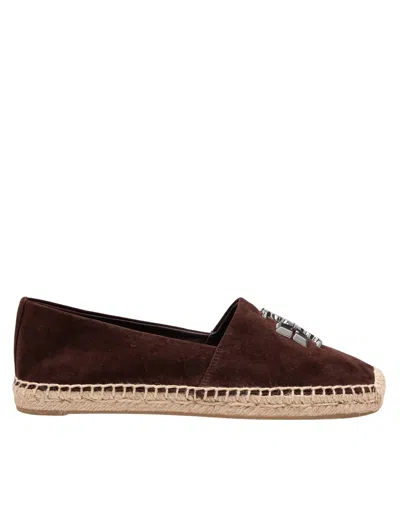 Tory Burch Eleanor Suede Espadrille Brown