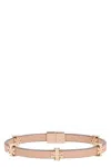 Tory Burch Eleanor Vegan Leather Bracelet In Neutral