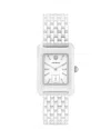 Tory Burch Eleanor Watch In White/white