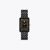 Shop Tory Burch Eleanor Ceramic Watch In Black Ceramic