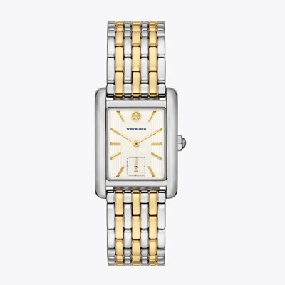 Tory Burch Eleanor Watch In Ivory/two-tone