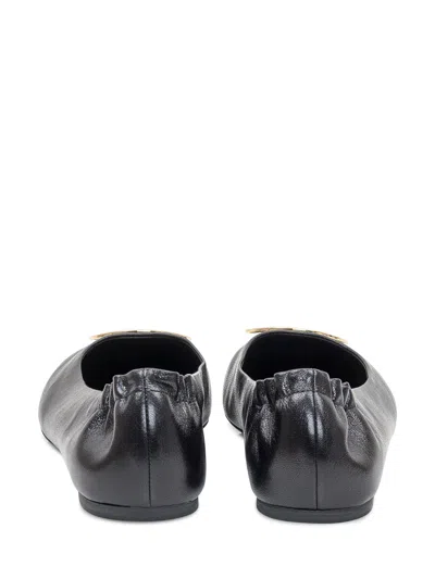Tory Burch Elegant Ballerina Flats In Animal Print