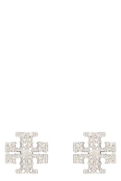 Tory Burch Elegant Brass And Glass Bracelet In Metallic