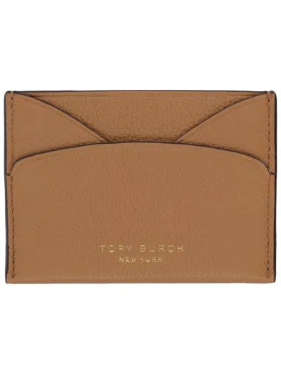 Tory Burch Elegant Leather Mini Wallet For Women In Brown