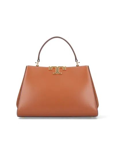 Tory Burch Bauletto Eleonor Large Shoulder Bag In Brown