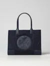 Tory Burch Ella Bag In Recycled Nylon In Navy