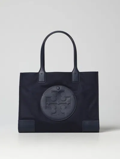 Tory Burch Ella Bag In Recycled Nylon In Navy