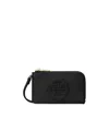 Tory Burch Ella Bio Card Wallet In Black