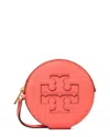 Tory Burch Ella Bio Circle Zip Card Case In Orange