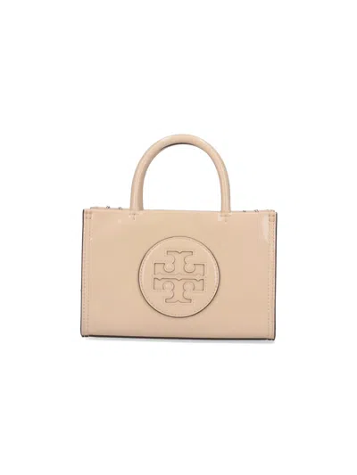 Tory Burch "ella Bio" Mini Bag In Beige