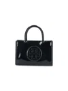 Tory Burch Ella Bio Patent Mini Handbag In Black