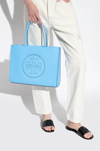 Tory Burch Small Ella Tote Bag In Blue