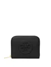 Tory Burch Small Ella Bio Zip Wallet In 黑色的