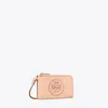Tory Burch Ella Bio Zip Card Case In Blush