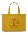 Tory Burch Ella Canvas Tote In Canary