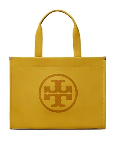 Tory Burch Ella Canvas Tote In Canary