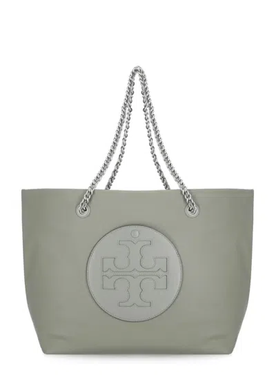 Tory Burch Ella Chain Shopping Bag In Grey