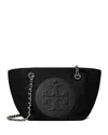 Tory Burch Ella Chain Small Crossbody In Black
