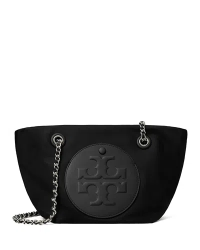 Tory Burch Ella Chain Small Crossbody In Black