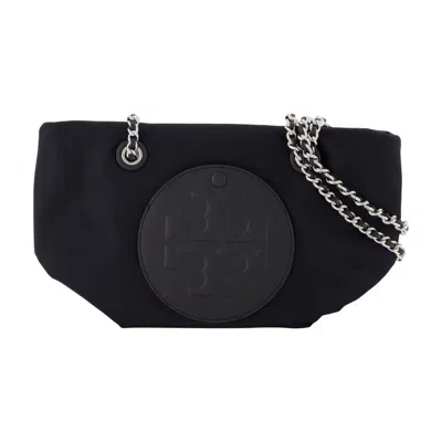Tory Burch Ella Chain Small Crossbody In Black
