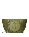 Tory Burch Ella Chain Small Crossbody In Green