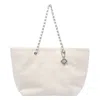 Tory Burch Ella Terry Cotton Tote Bag In White