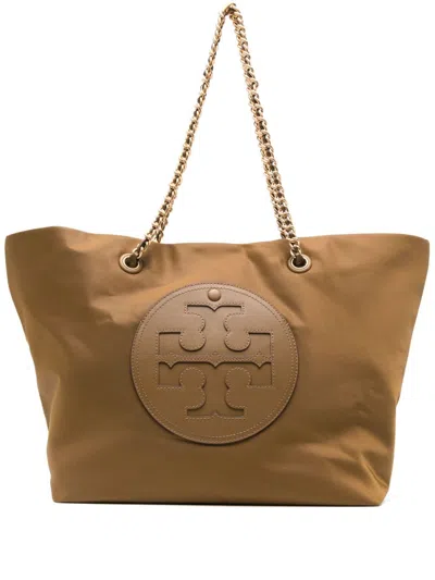 Tory Burch Ella Chain Tote Bag In Brown