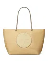Tory Burch Ella Chain Zip Tote Bag In Brown