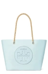 Tory Burch Ella Chain Tote In Ice Blue