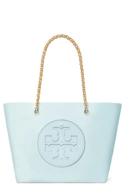 Tory Burch Ella Chain Tote In Ice Blue