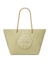 Tory Burch Ella Chain Tote In Olive Sprig/gold