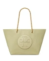 Tory Burch Ella Chain Tote In Olive Sprig/gold