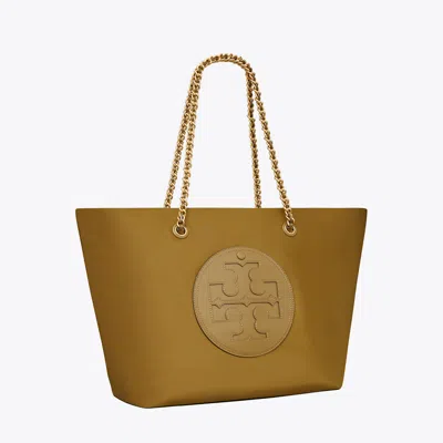 Tory Burch Ella Chain Tote In Russet Tan
