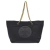 Tory Burch Ella Chain Tote Bag In Black
