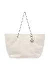 Tory Burch Ella Terry Cotton Tote Bag In White