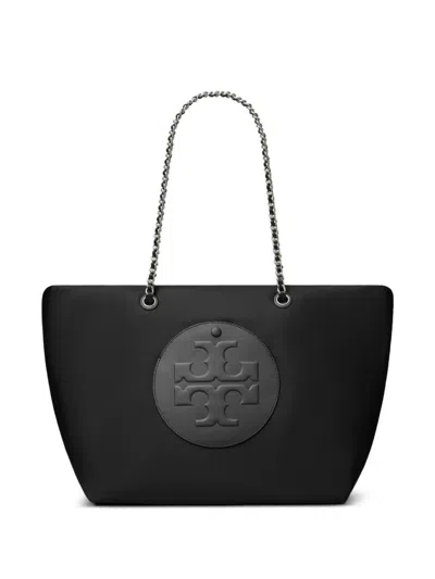 Tory Burch Ella Chain Zip Tote In Black