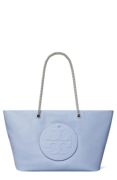 Tory Burch Ella Chain Zip Tote In Blue